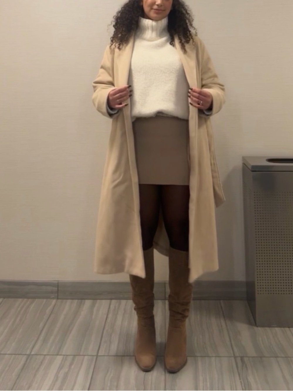 Beige coat H&M